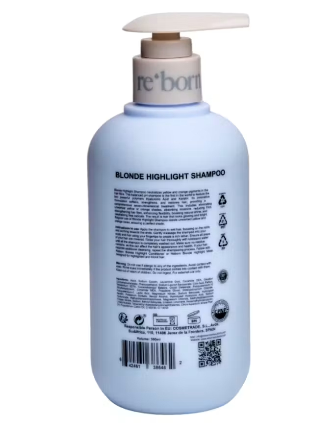 Reborn - Blonde Highlight Shampoo - 300 Ml