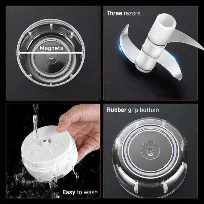 Mini Food Processor - Genopladelig - Mikamax