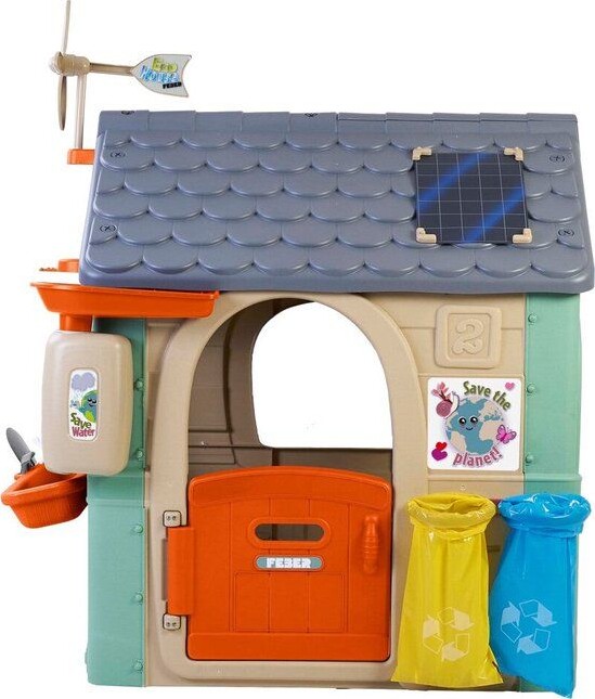 Feber - Udendørs Legehus I Plastik Til Børn - Recycle Eco House