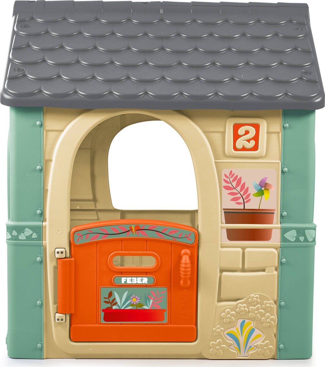 Feber - Udendørs Legehus I Plastik Til Børn - Casual House