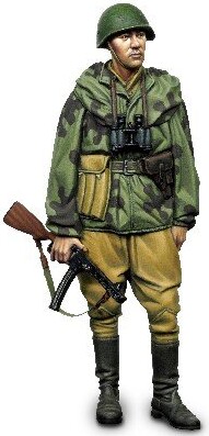 Vallejo - Figur Maling Sæt - Red Army Scout 1943-45 - 1 35 - 8X17 Ml