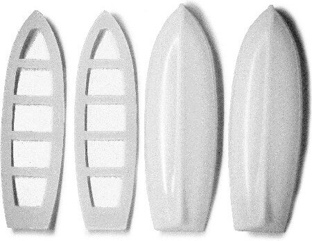 Billing Boats Fittings - Redningsbåde - 2 Stk - 22 X 65 Mm