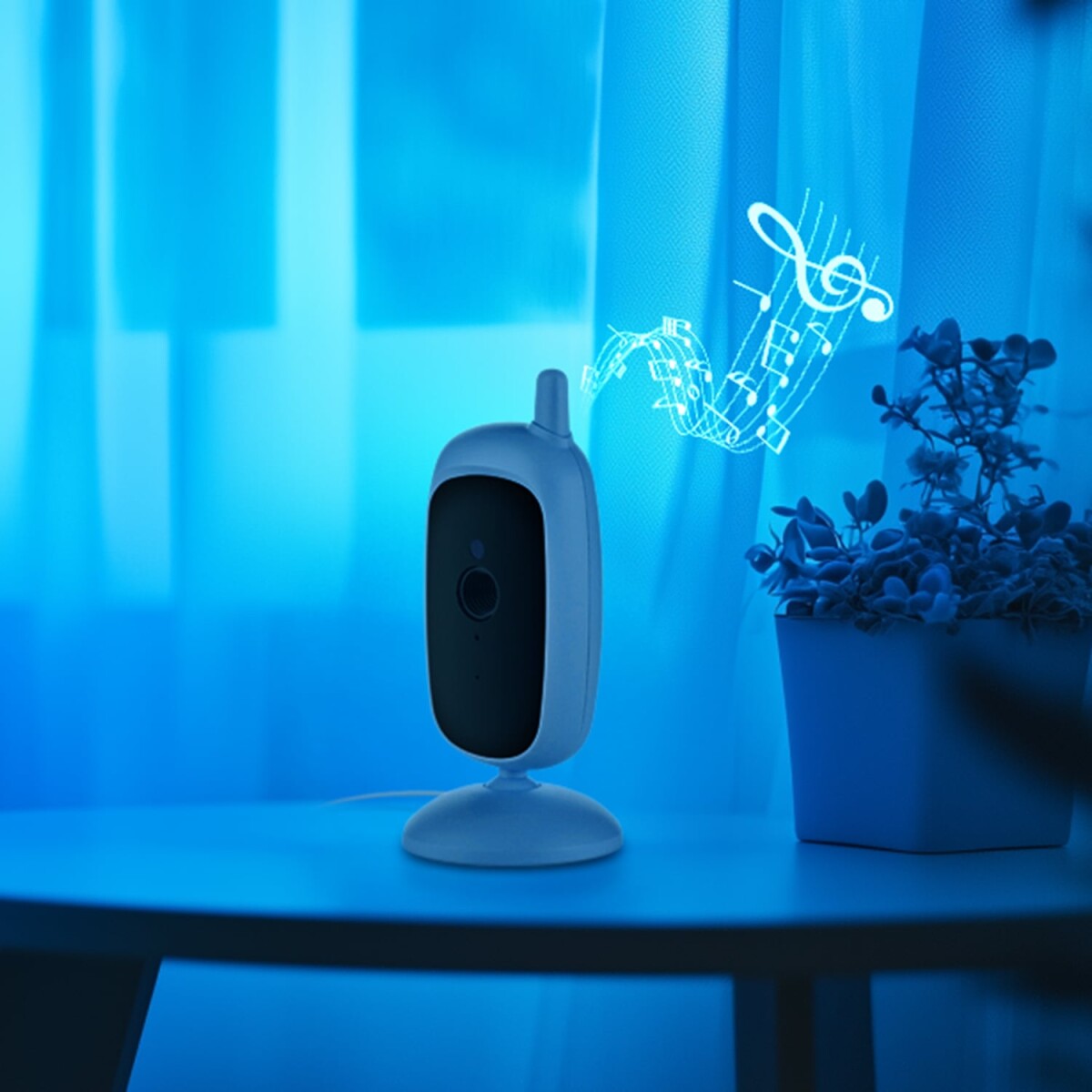 Reer - Babycam - Whiteturquoise - 24 Color Screen