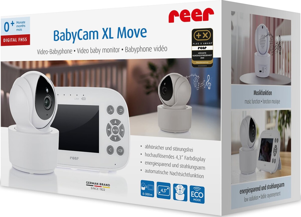 Reer - Babycam Xl Move - Whitegrey - 193 X 114 X 125 Cm