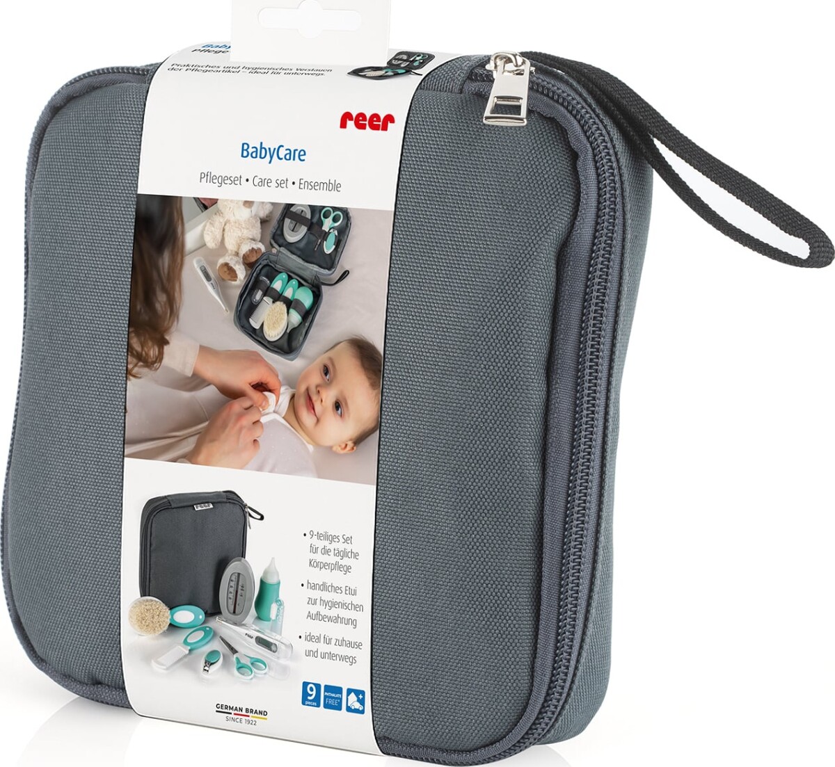 Reer - Babycare Plejesæt - White Grey Turquoise - 175 X 55 X 205 Cm