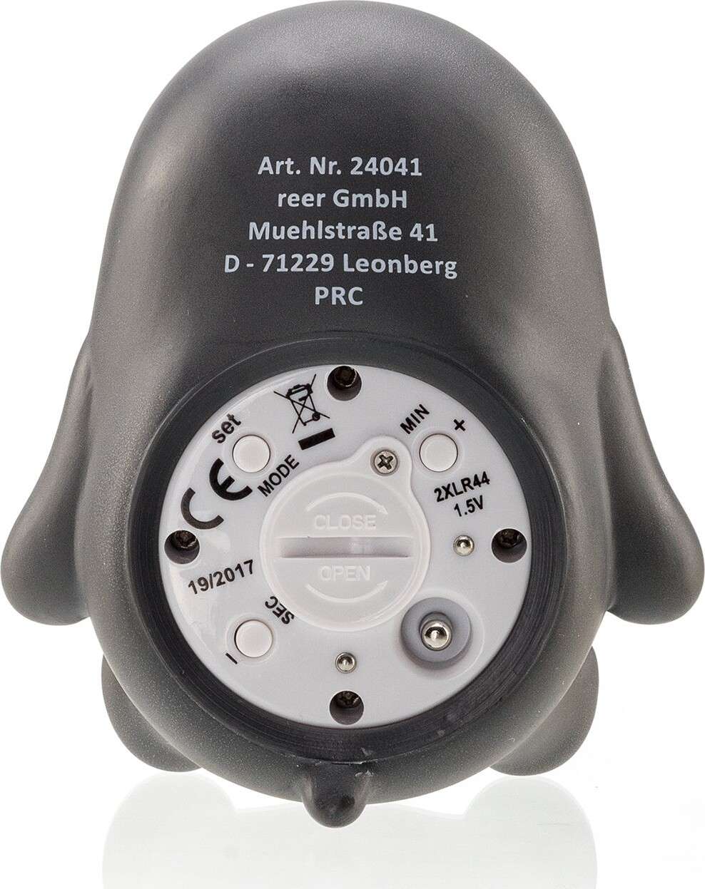 Reer - Badetermometer Pingu - Black White And Orange - 17 X 46 X 97 Cm