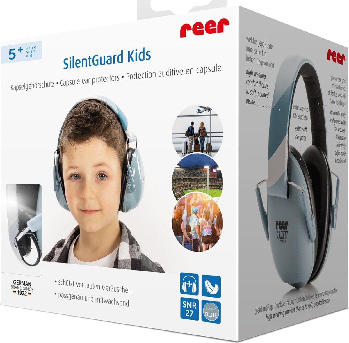 Reer - Høreværn Til Børn - Blå