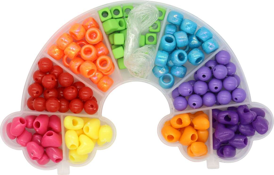 Regnbue Perlemix Ass Former Og Farver - Pearl N Fun