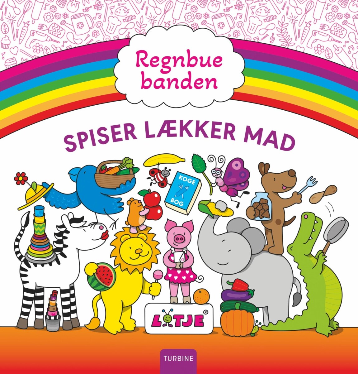 Regnbuebanden Spiser Lækker Mad