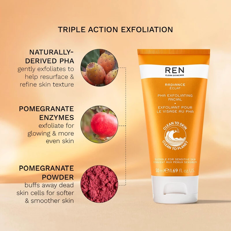 Ren - Radiance Pha Exfoliating Facial 50 Ml