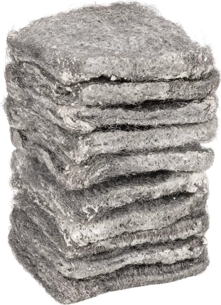 Rens-Let - Ståluldssvampe Med Sæbe - 10X12 Stk