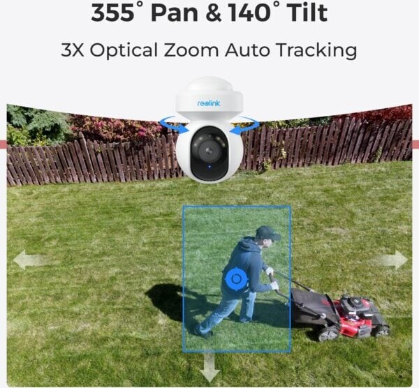 Reolink - E1 Outdoor E540 Smart Ptz Wi-Fi Kamera - Hvid