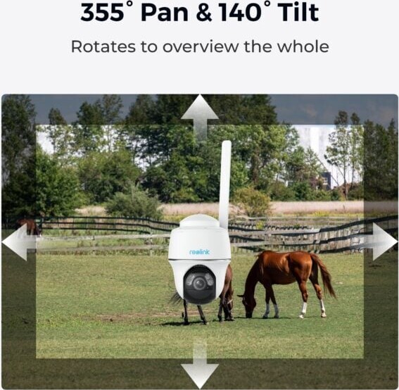 Reolink - Go Pt Plus G430 4G Lte Outdoor Battery Camera - White