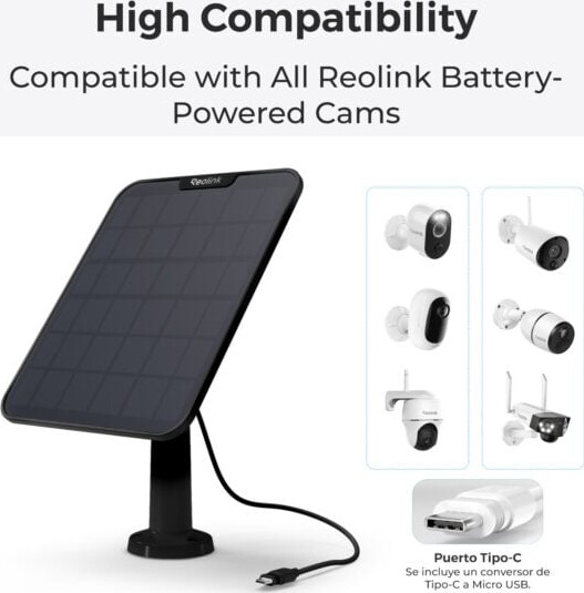Reolink - Solpanel 2 6W - Sort