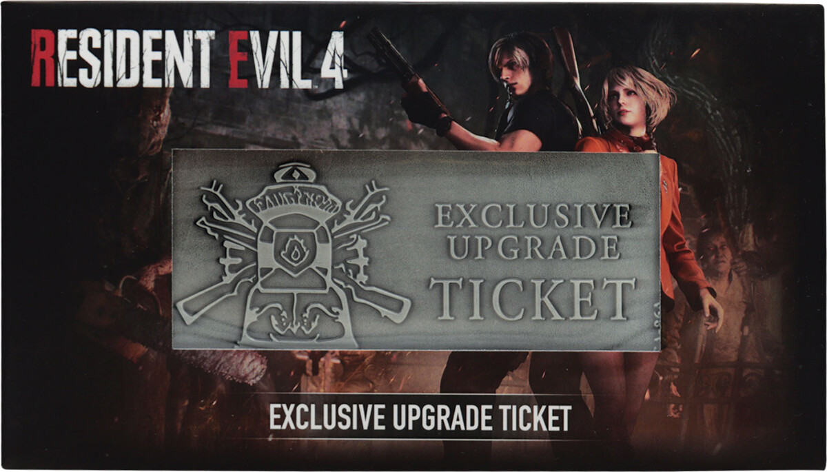 Resident Evil 4 Metal Exclusive Upgrade Ticket