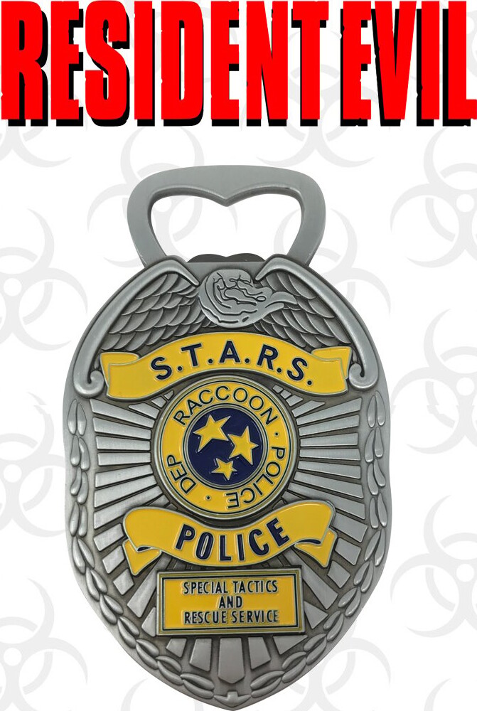 Resident Evil Police Badge Bottle Opener