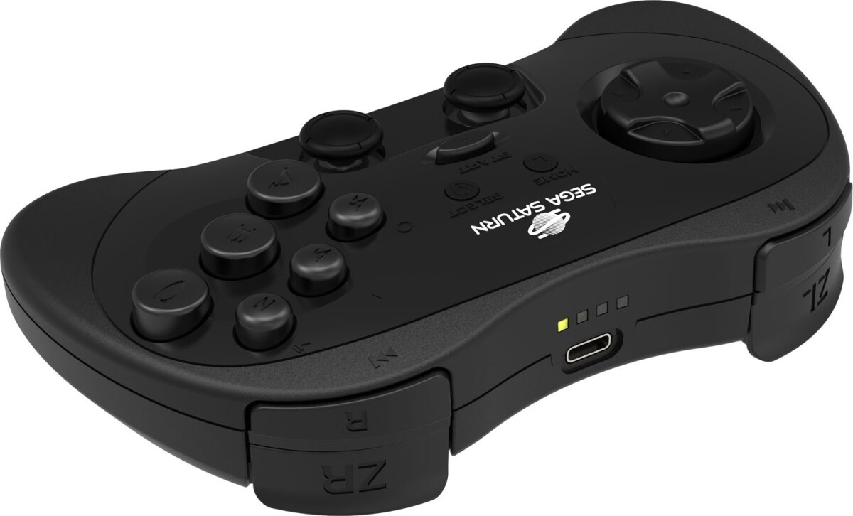 Retro-Bit - Sega Saturn Pro Controller - Black