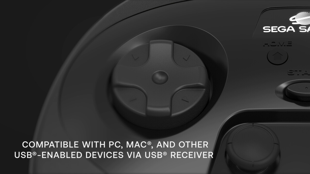 Retro-Bit - Sega Saturn Pro Controller - White