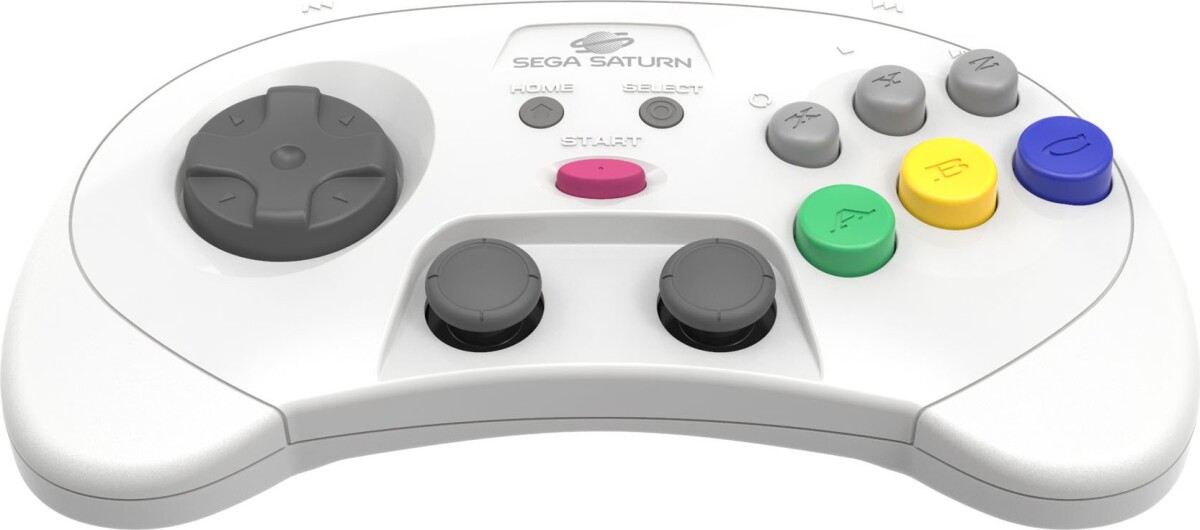 Retro-Bit - Sega Saturn Pro Controller - White