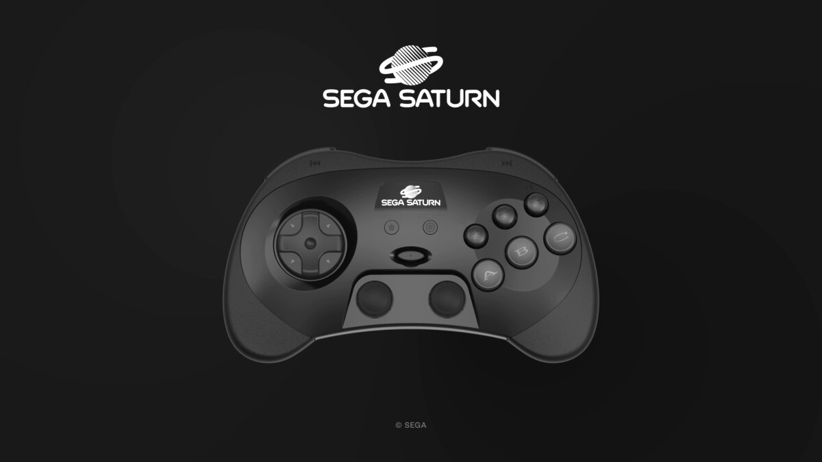 Retro-Bit - Sega Saturn Pro Controller - White