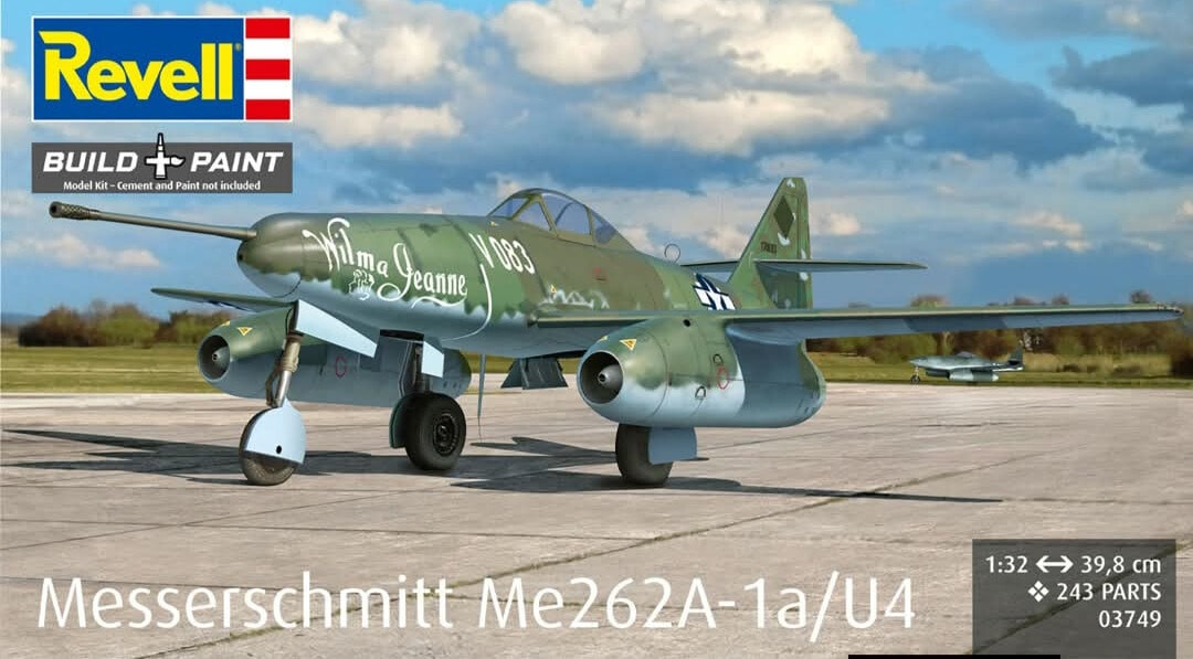 Revell 03749 - Messerschmitt Me262A-1Au4 Fly Byggesæt - 1 32
