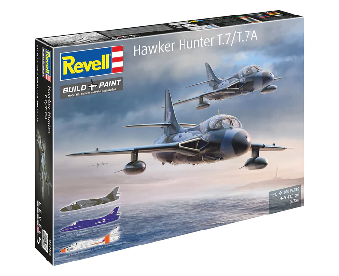 Revell 03786 - Hawker Hunter T7T7A Fly - Build Paint - 1 32