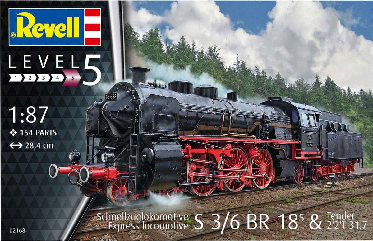 Revell - S36 Br 18 5 Wtender Byggesæt - 1 87 - Level 5 - 62168