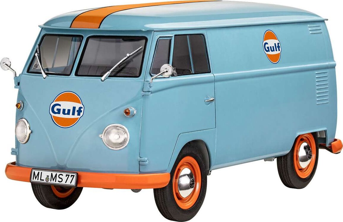 Revell - Vw T1 Panel Van Gulf Modelbil - 1 24 - Level 5 - 67726