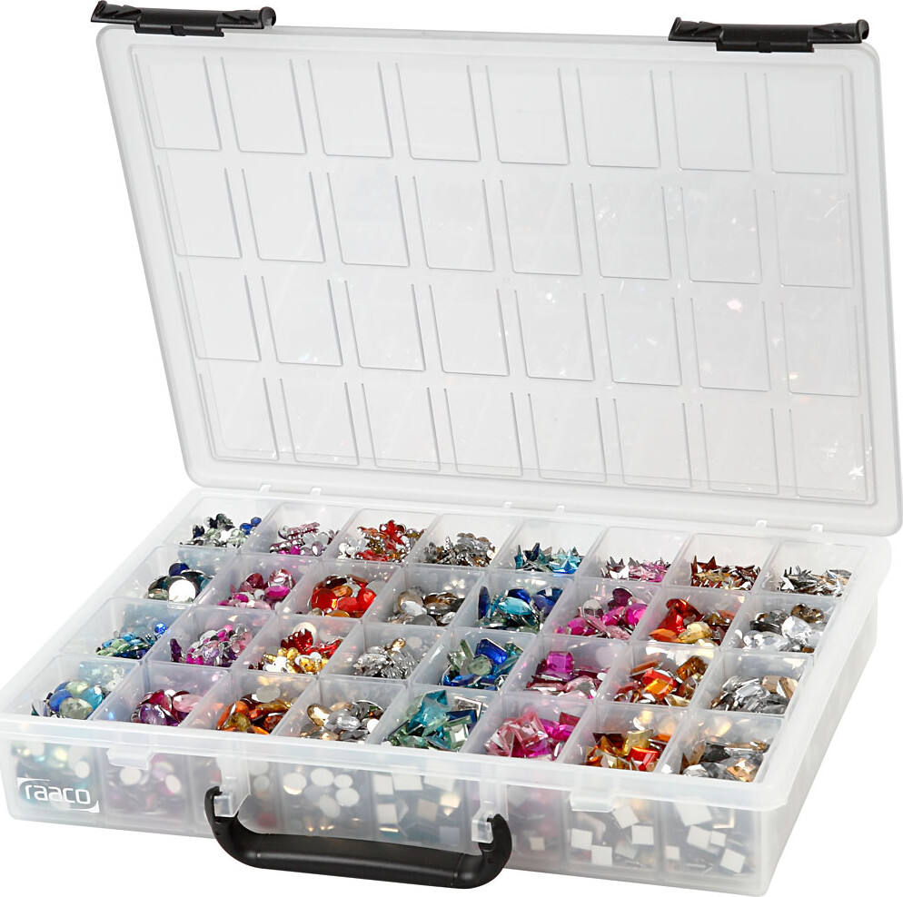 Rhinsten - Forskellige Farver - Ø 6-16 Mm - 32X360 Stk