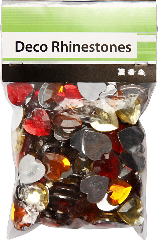 Rhinsten - Rød Harmoni - Str 6 10 14 Mm - 252 Stk