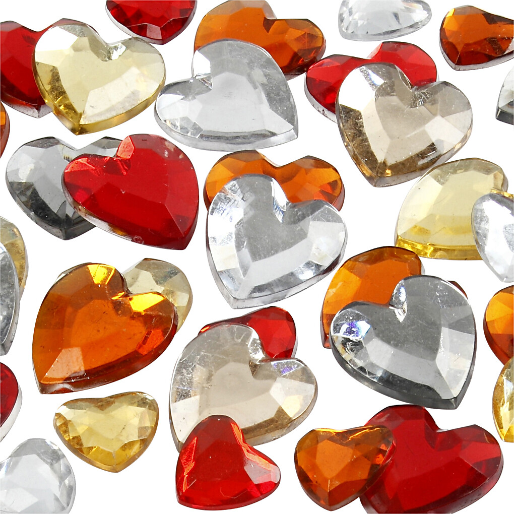 Rhinsten - Rød Harmoni - Str 6 10 14 Mm - 252 Stk