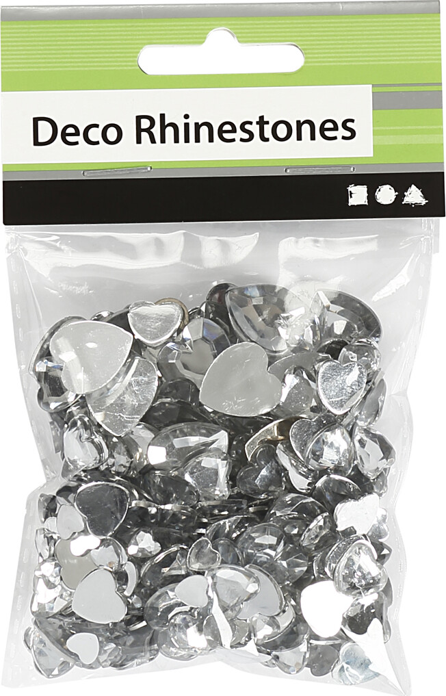 Rhinsten - Sølv - Str 6 10 14 Mm - 252 Stk