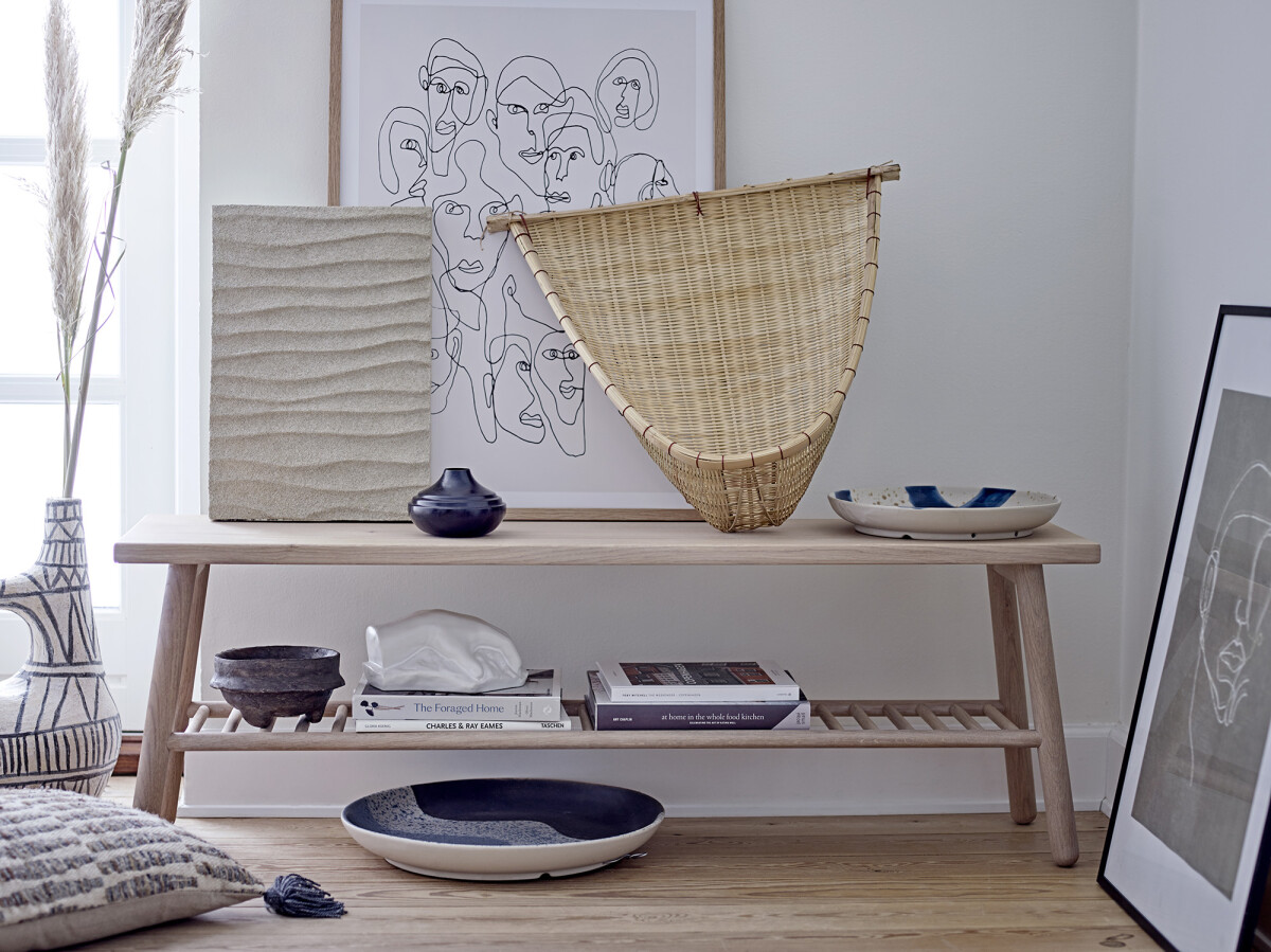 Bloomingville - Ri Vægdekoration - Natur - Bambus - Flet