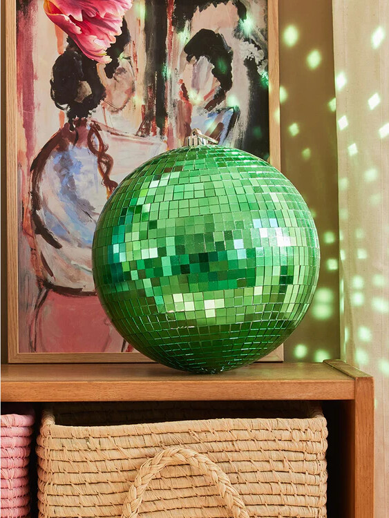 Rice - Disco Ball - Dark Green - Large