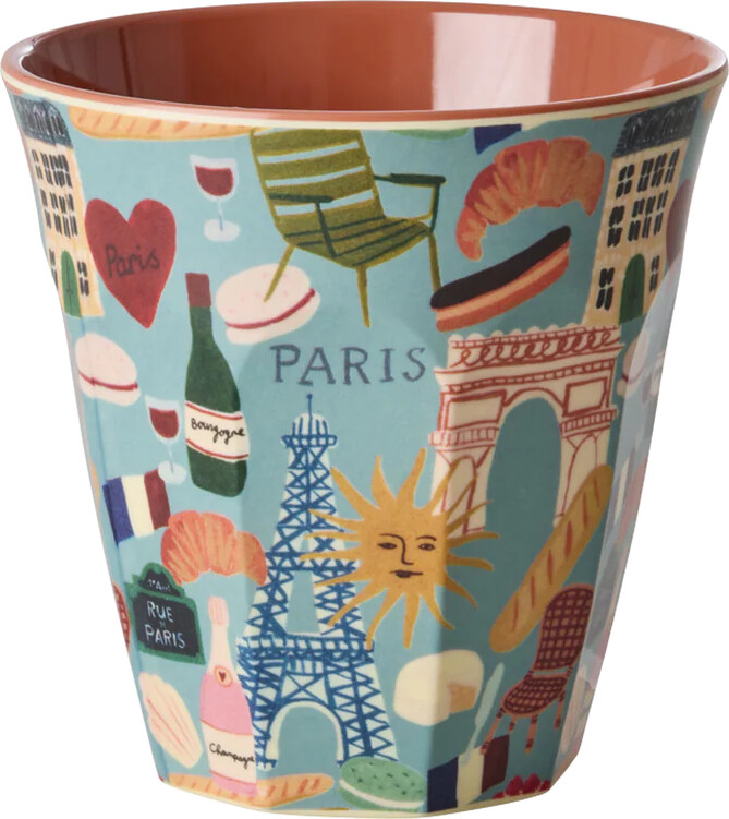 Rice - Melamine Cups With Bon Vivant Prints - Medium - 250 Ml