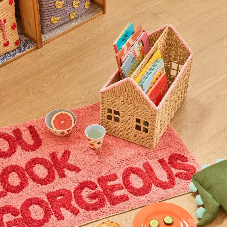 Rice - Paper Rope Book Holder - Pink