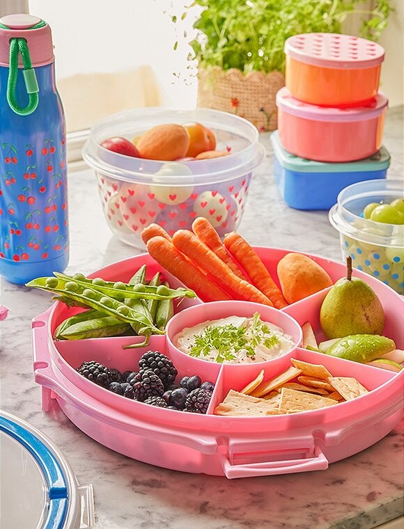 Rice - Serving Tray With Handle - Pink