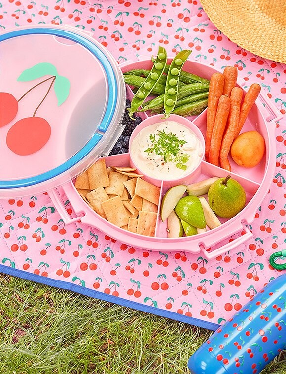 Rice - Serving Tray With Handle - Pink