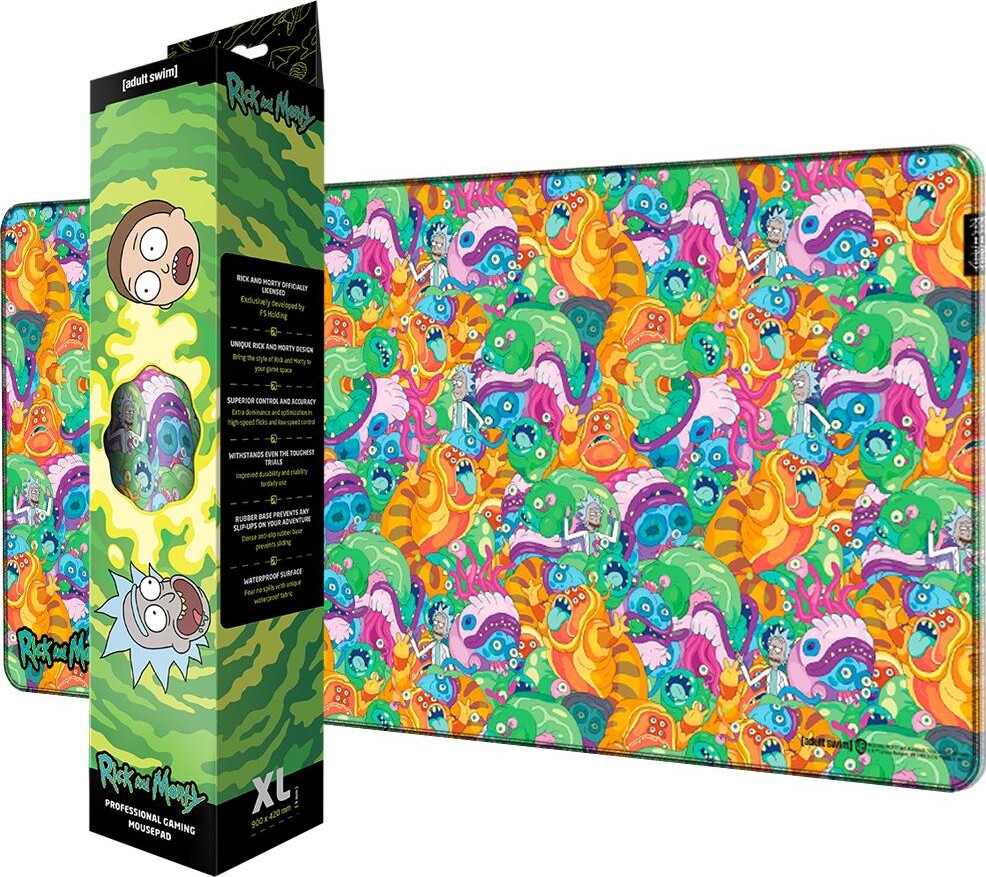 Rick And Morty - Monster Jam Mousepad Xl