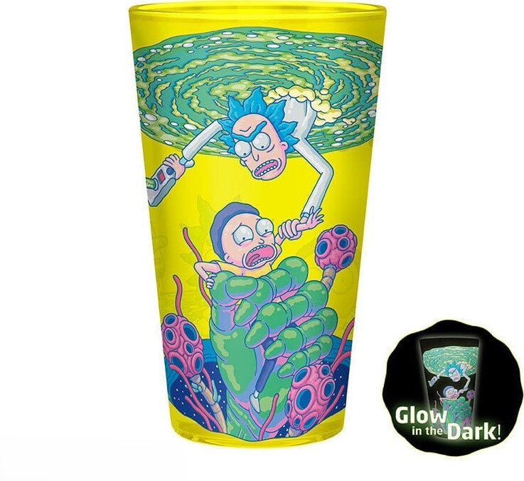 Rick And Morty - Xxl Glass Mug 2 Coasters - Pack
