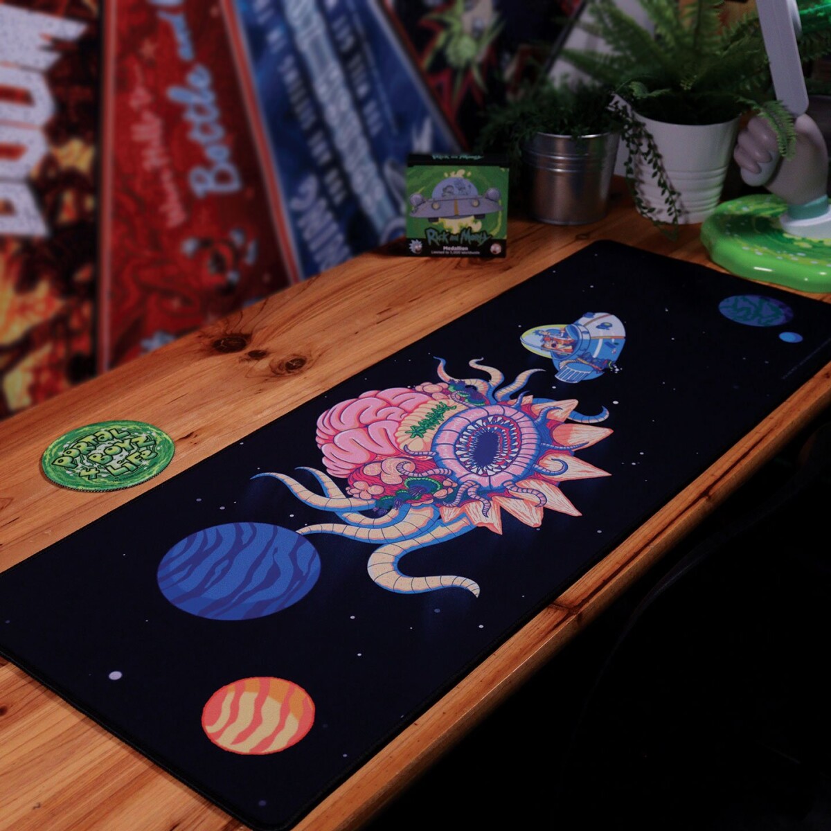 Rick Morty Desk Pad Coaster Set