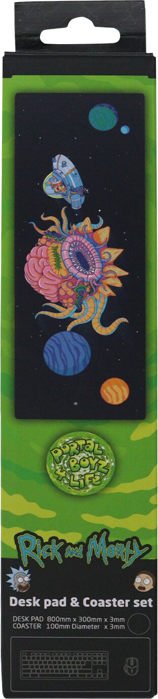 Rick Morty Desk Pad Coaster Set