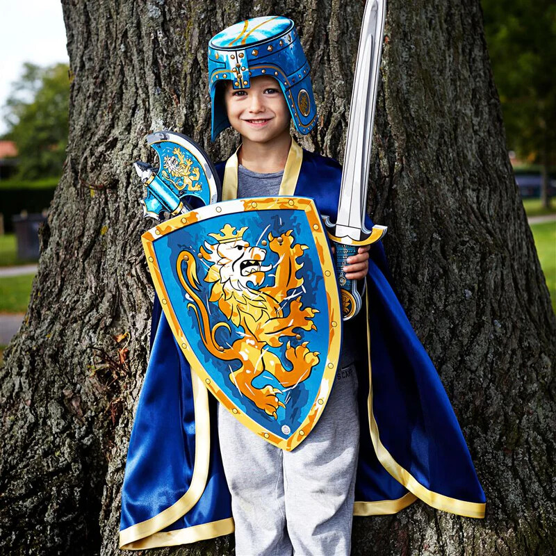 Liontouch - Ridderskjold Legetøj I Skum Til Børn - Noble Knight - Blå