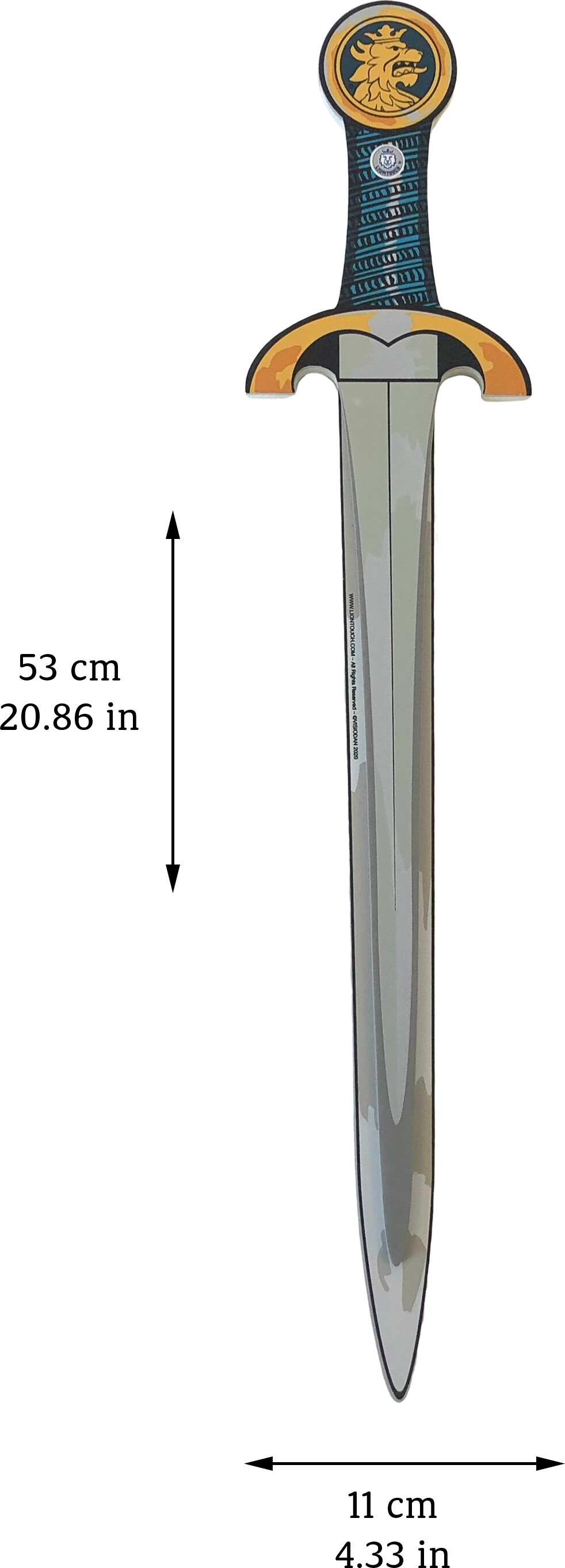 Liontouch - Riddersværd Legetøj I Skum Til Børn - Noble Knight - Blå -