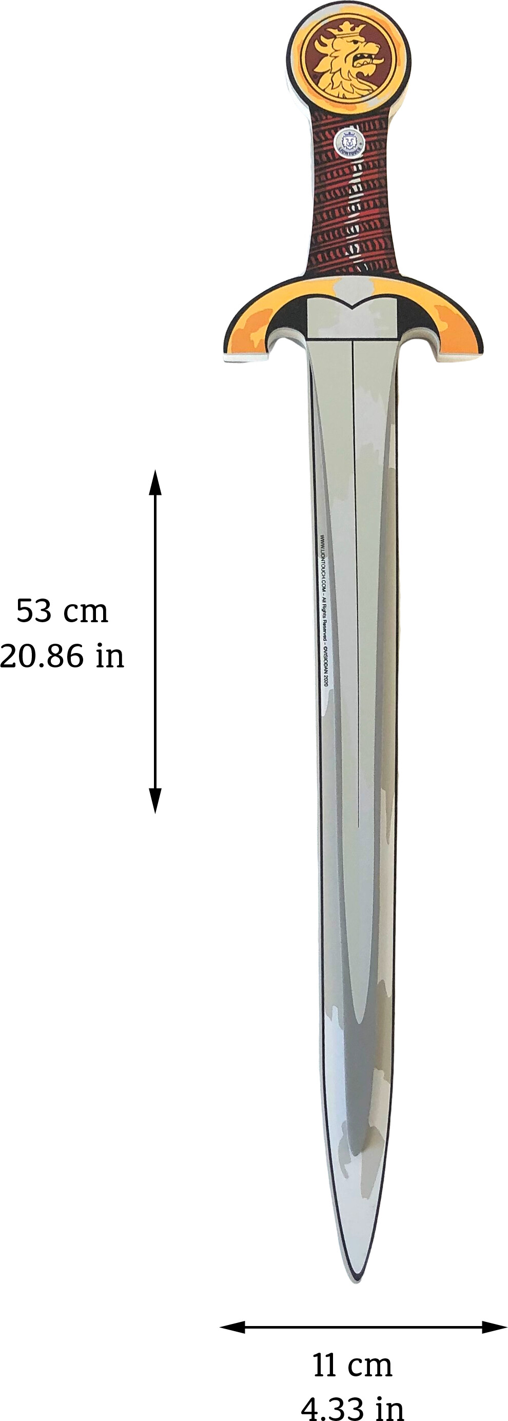 Liontouch - Riddersværd Legetøj I Skum Til Børn - Noble Knight - Rød