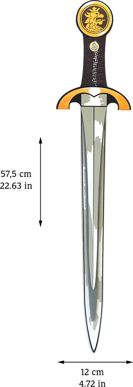Liontouch - Riddersværd Legetøj I Skum Til Børn - Rødt - Noble Knight