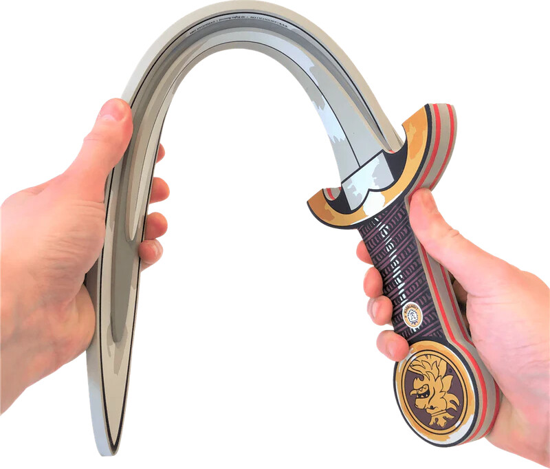 Liontouch - Riddersværd Legetøj I Skum Til Børn - Rødt - Noble Knight