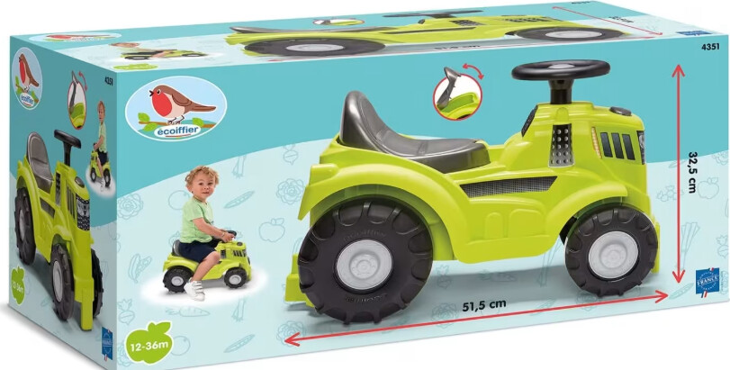 Ecoiffier - Traktor Gåbil - 51 Cm