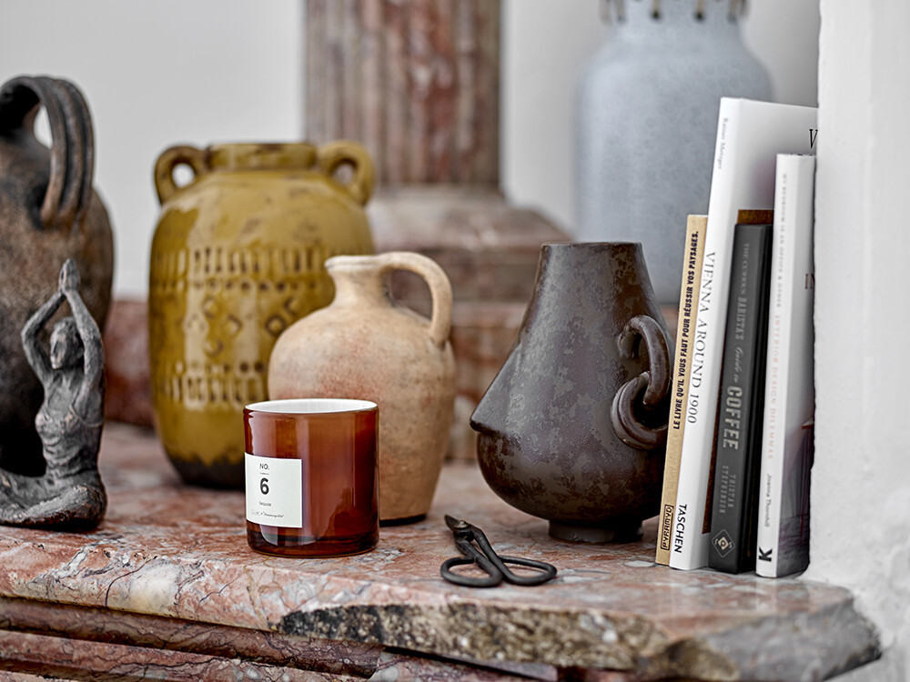 Bloomingville - Rijad Deko Vase - Gul - Terrakotta - H 25 5 Cm