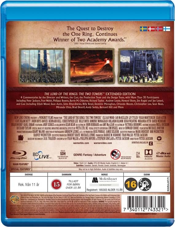 The Lord Of The Rings 2 - The Two Towers Ringenes Herre 2 - De To Tårne -